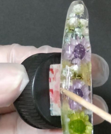 レジン)ドライフラワー入りヘアクリップの作り方|華やかヘアアクセ