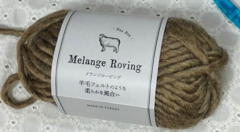 毛糸で編むお花へアゴムの作り方