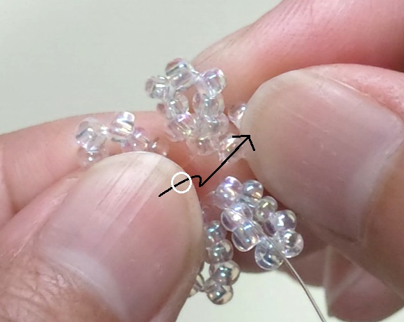 partsclubフラワーパーツとビーズのヘアクリップ作り方17