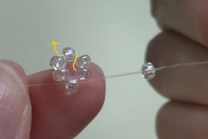 partsclubフラワーパーツとビーズのヘアクリップ作り方21