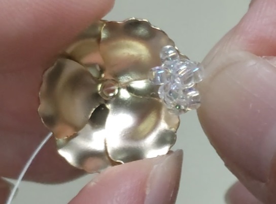 partsclubフラワーパーツとビーズのヘアクリップ作り方23