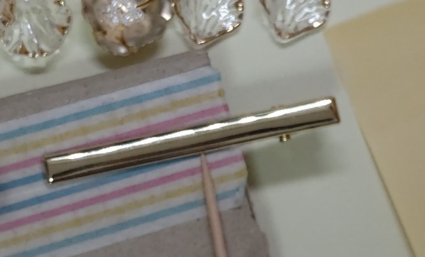 partsclubフラワーパーツとビーズのヘアクリップ作り方29