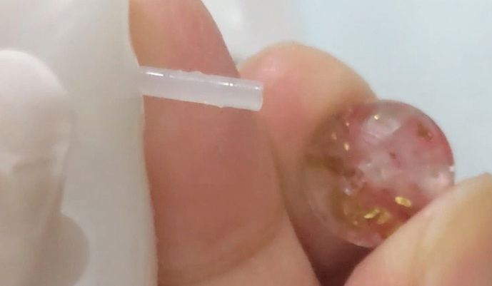 オリジナルビーズのヘアゴム作り方8