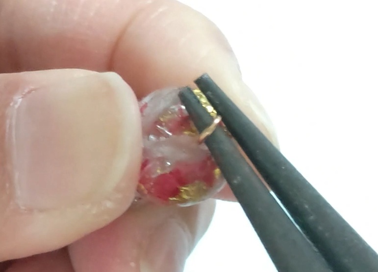 オリジナルビーズのヘアゴム作り方15