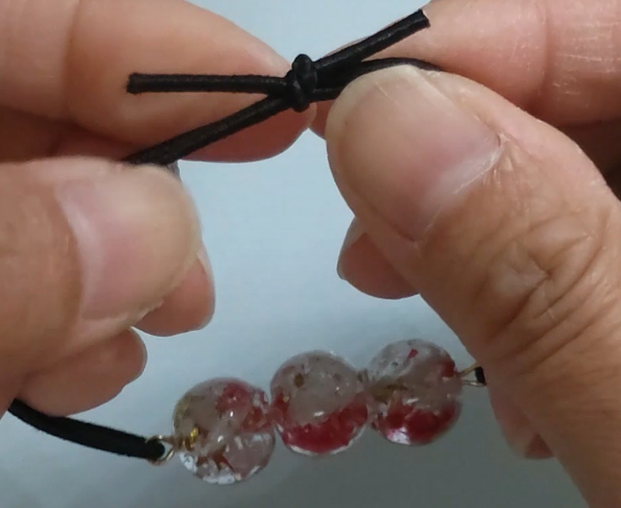 オリジナルビーズのヘアゴム作り方18