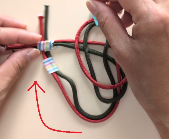 パラコードでヘアゴムの作り方8