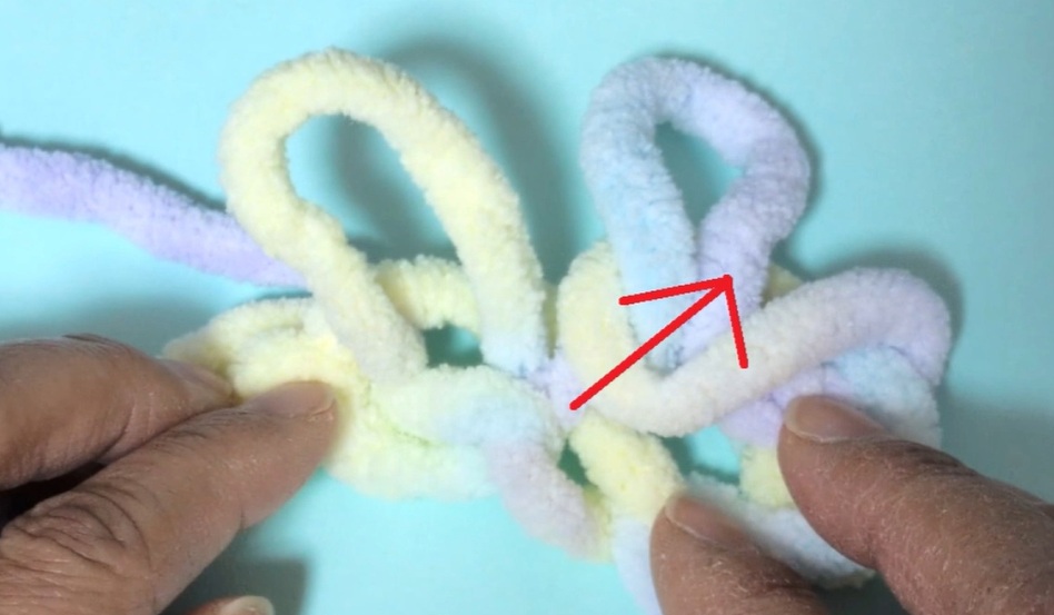 小学生も作れるゆびあみシュシュの作り方13