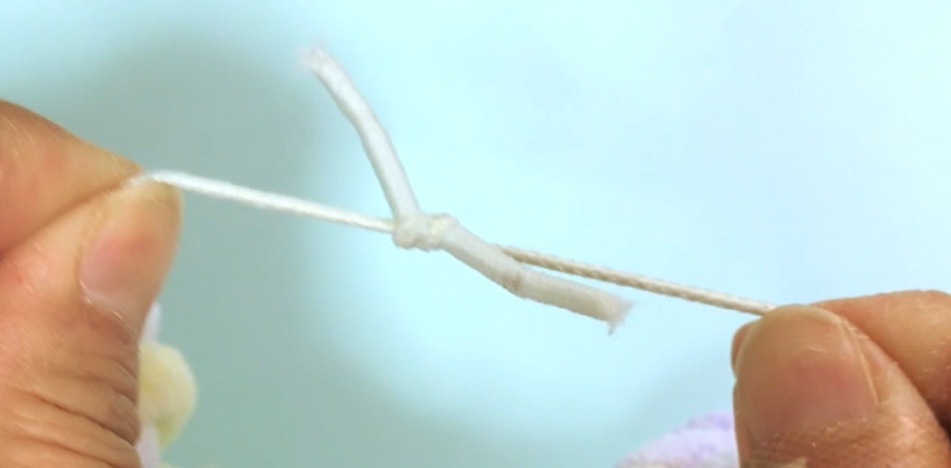 小学生も作れるゆびあみシュシュの作り方23