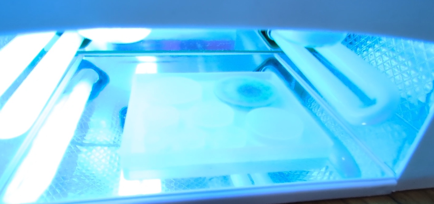 レジンヘアゴム・花と金箔のヘアゴム作り方09