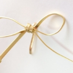 フラットワイヤーリボンのポニーフックの作り方