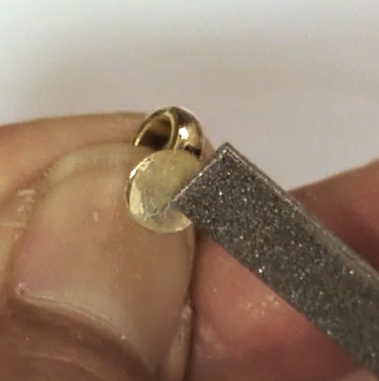 フラットワイヤーリボンのポニーフックの作り方13