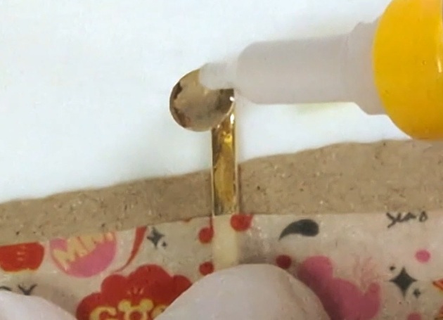 フラットワイヤーリボンのポニーフックの作り方15