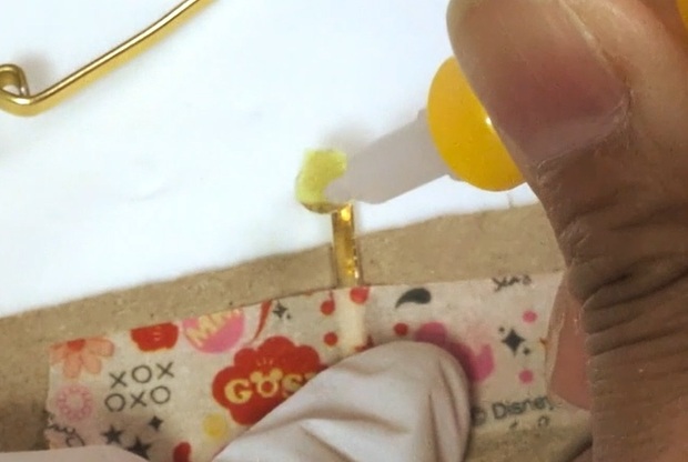 フラットワイヤーリボンのポニーフックの作り方17