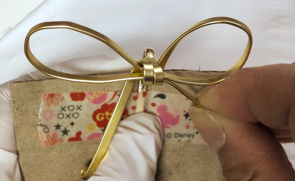 フラットワイヤーリボンのポニーフックの作り方18