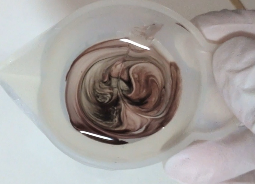 レジンマーブル模様の大人ヘアバレッタの作り方4