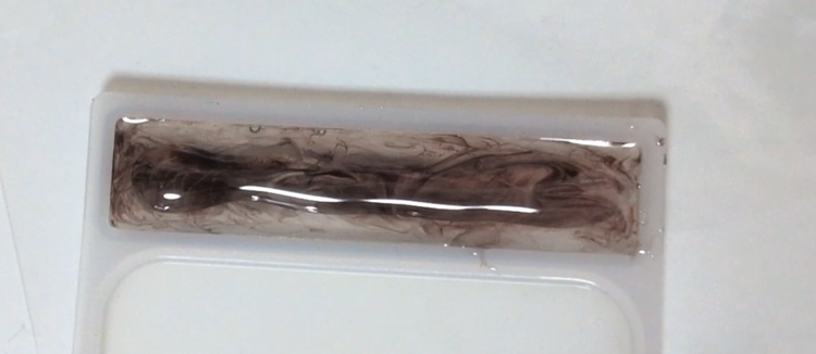 レジンマーブル模様の大人ヘアバレッタの作り方8