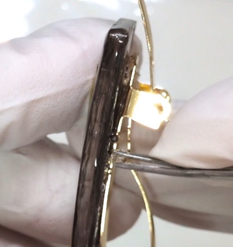 レジンマーブル模様の大人ヘアバレッタの作り方28