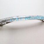 涼しげブルーの大人ヘアバレッタの作り方